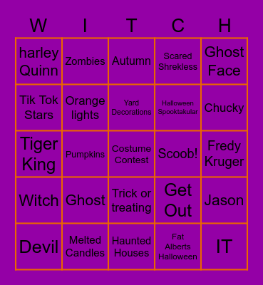 Waldo Hall Spooky Bingo 3 Bingo Card