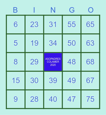 Pro-Colegio Americano Covid-19 Bingo Card