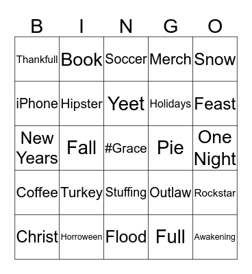 Awakening Feast Bingo Card