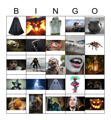 Halloween Bingo Card