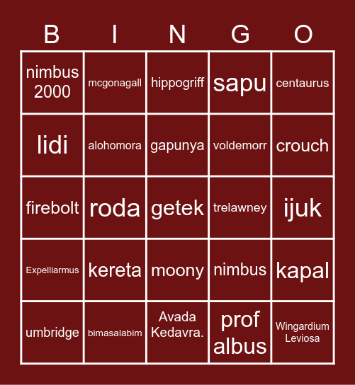 🧙🏻cohi🧙🏻 Bingo Card