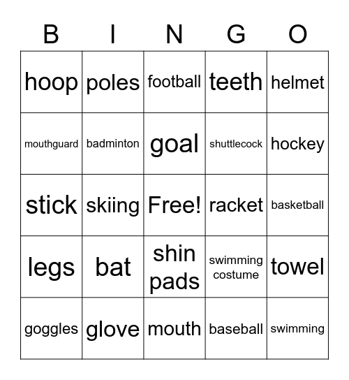 :) Bingo Card