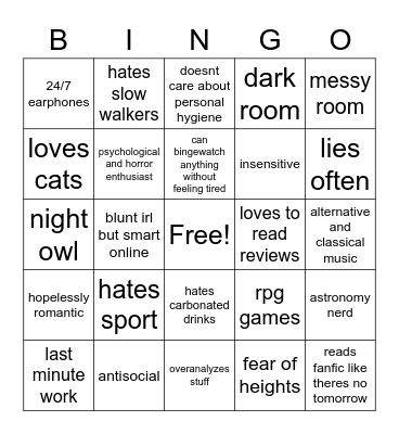 My Bingo Card