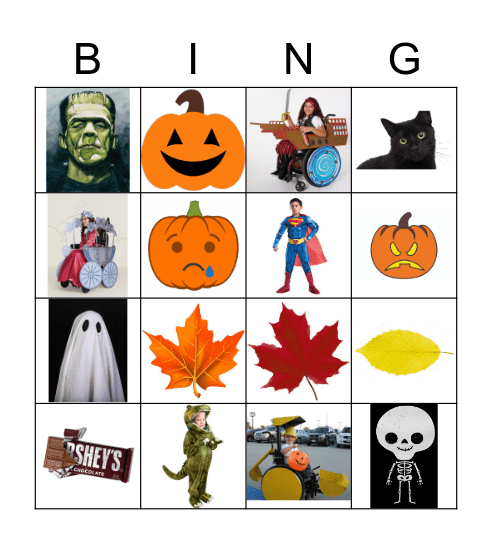 Halloween Bingo Card