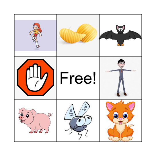 Lively Letters Bingo Card