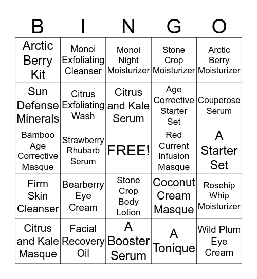 Retail Bingo! Bingo Card