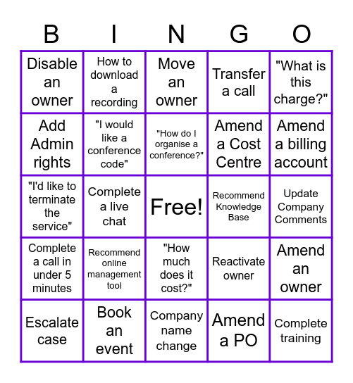 CS Bingo Card