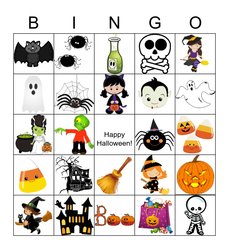 Halloween Bingo Card