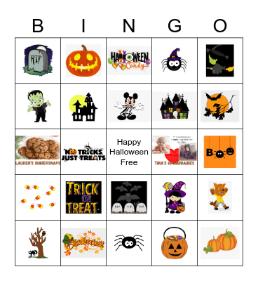 Happy Halloween Bingo Card