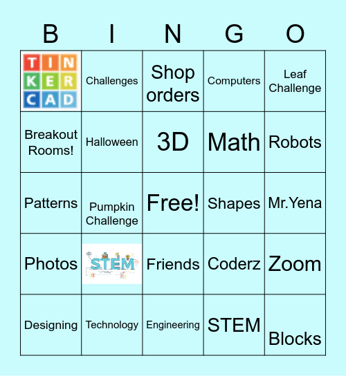 STEM Bingo Card