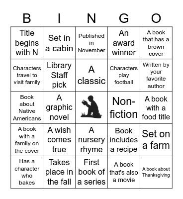 November Book Bingo Card
