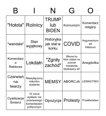 BINGO 2.0 Bingo Card