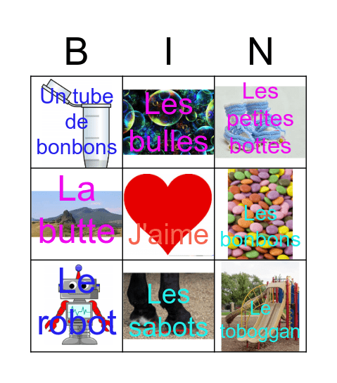 le son b Bingo Card