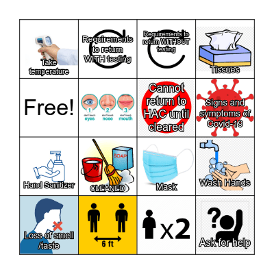 Covid-19 JINGO Bingo Card