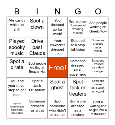 Good Neighbor Ambassador BINGO Card