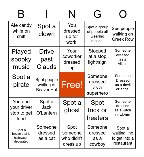 Good Neighbor Ambassador BINGO Card