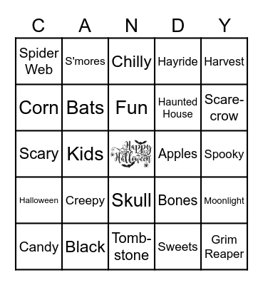 Halloween Bingo Card