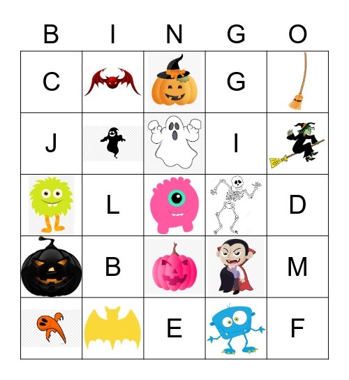 HALLOWEEN Bingo Card