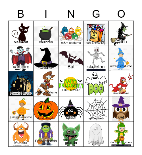 HALLOWEEN Bingo! Bingo Card