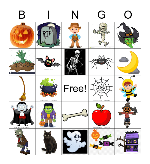 Halloween BINGO Card