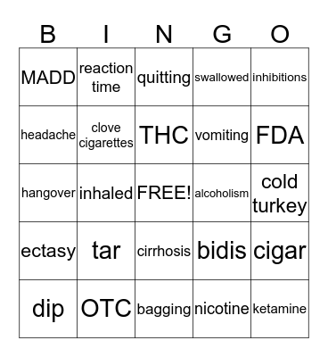 ATB Bingo Card