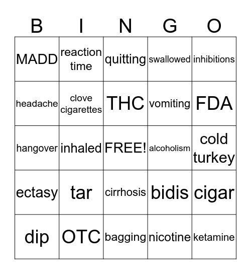 ATB Bingo Card
