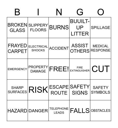 Managing Health and Safety Procedures Bingo Card