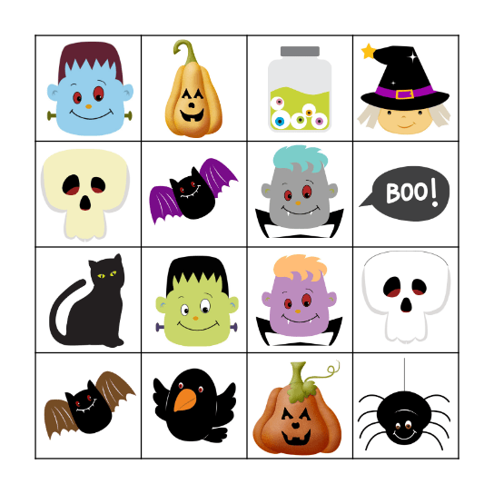 Halloween Bingo Card