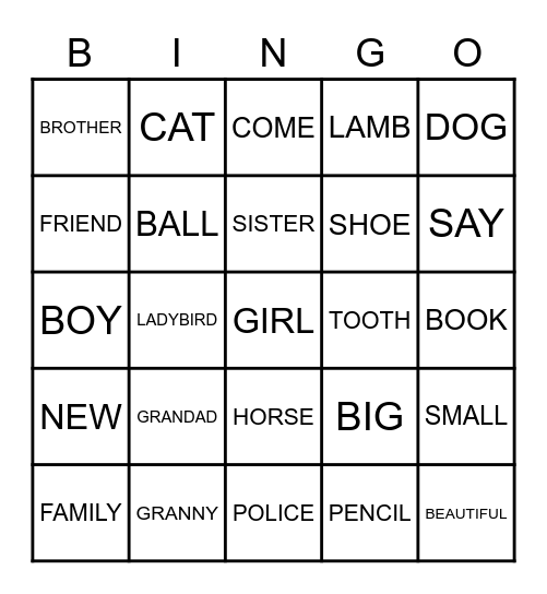 UNIT  2 (1) Bingo Card