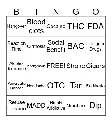 ATD Bingo Card