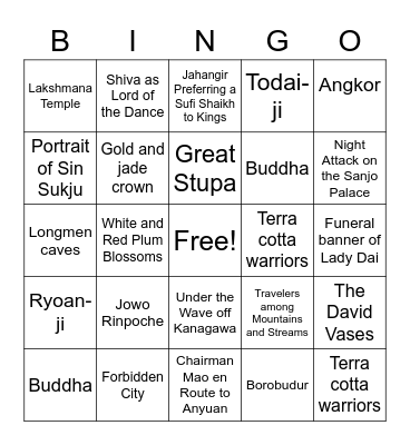 Unit 7/8 Bingo Card