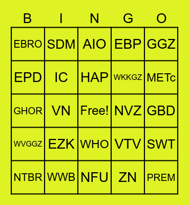 GEZONDHEID, ZORG EN WETENSCHAP Bingo Card