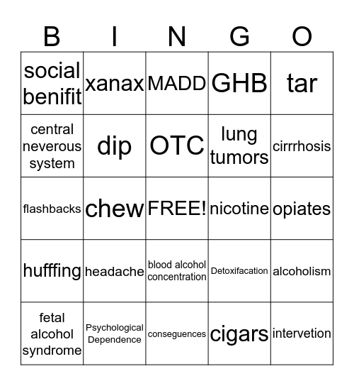 ATB Bingo Card