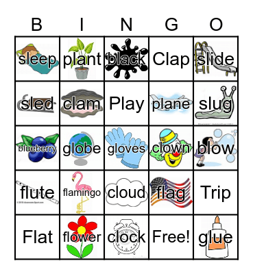 l blends Bingo Card