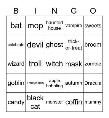 HALLOWEEN Bingo Card