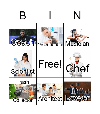 Career Bingo Card