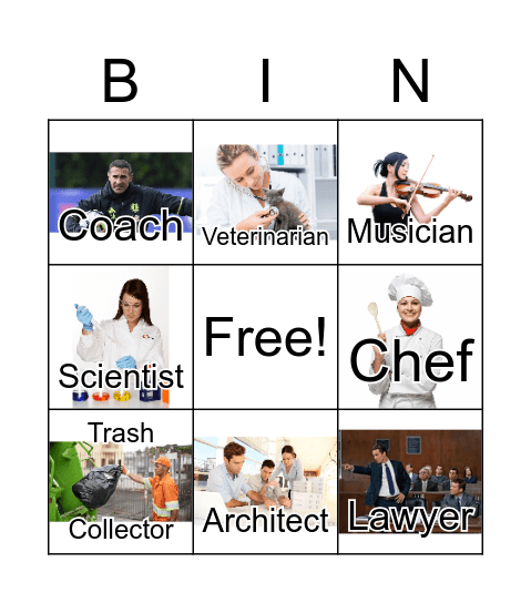 Career Bingo Card