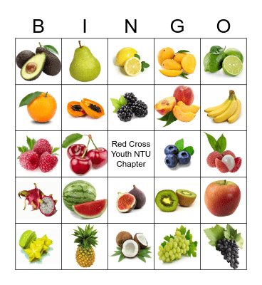 Fruit Bingo Card