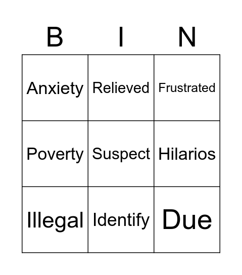 Bingo ot Bogdana Bingo Card