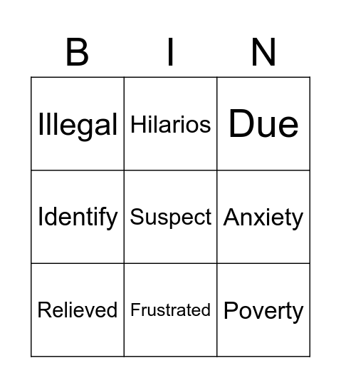 Bingo ot Bogdana Bingo Card