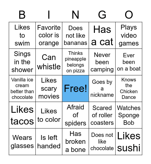 Unified BINGO Card