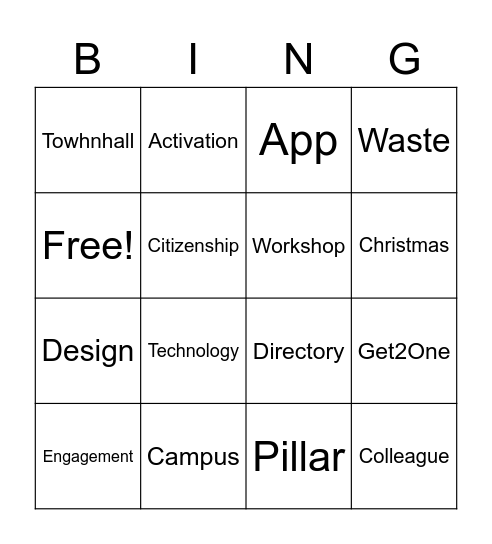 November CC Call Bingo Card