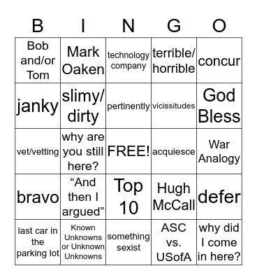 Bingo Card