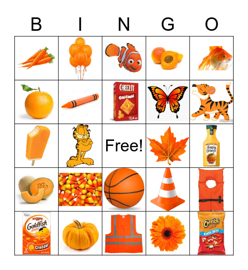 Orange Bingo Card