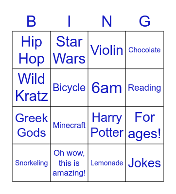 Bingo Card