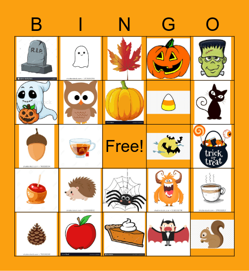 Wired Minds Fall Festival BINGO Card