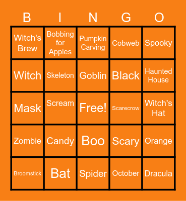 HALLOWEEN BINGO Card