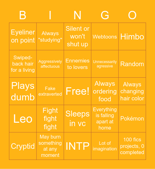 Toto bingo Card