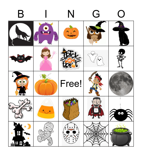 Halloween Bingo Card