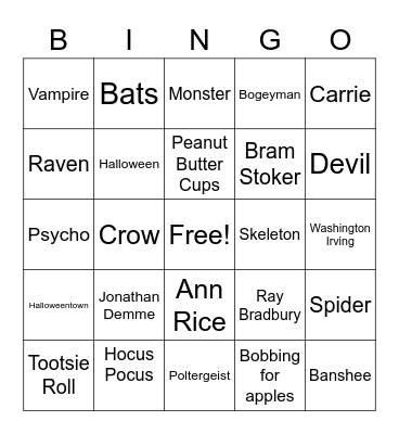 Halloween at Sourcewell Technology Bingo Card